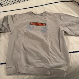 Grey Boys Lie Graphic Crewneck